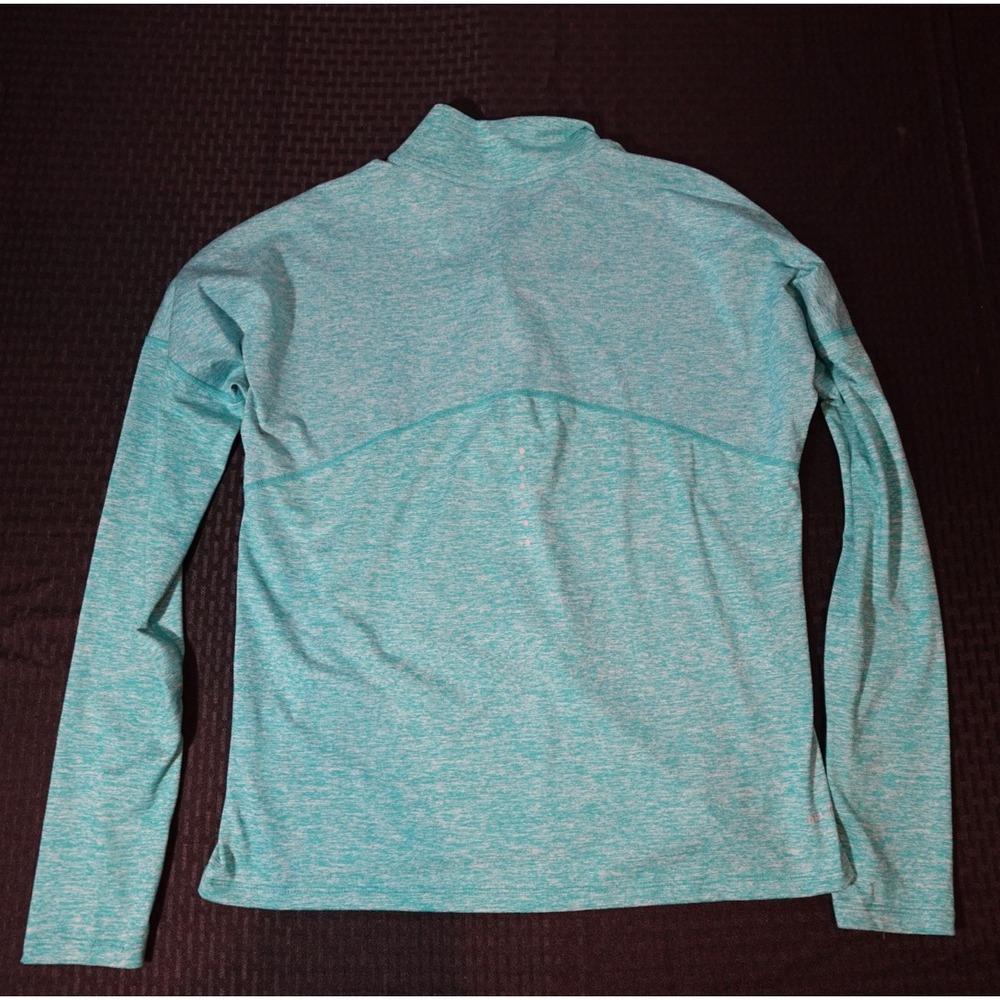 Nike Running Dri-FIT Quarter Zip Pullover Teal Heather AJ4660-311 Womens Medium - Picture 9 of 9